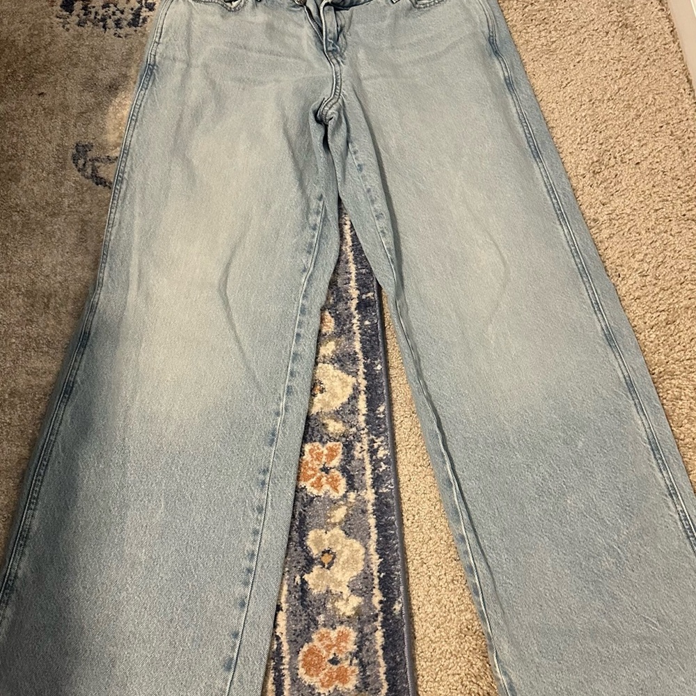 PacSun Light Blue Wide Leg Jeans